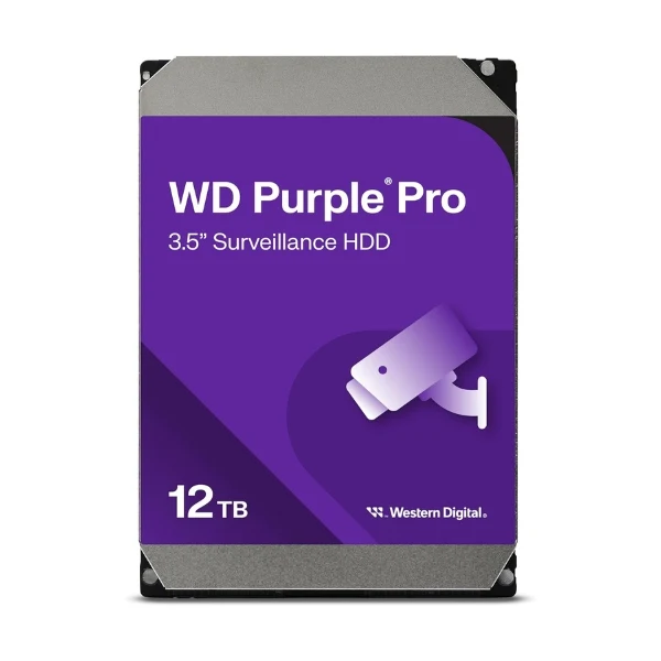 Disco Duro HDD WD Purple Pro 12TB 7200 RPM Cache 512MB SATA III 6Gb/s 3.5"