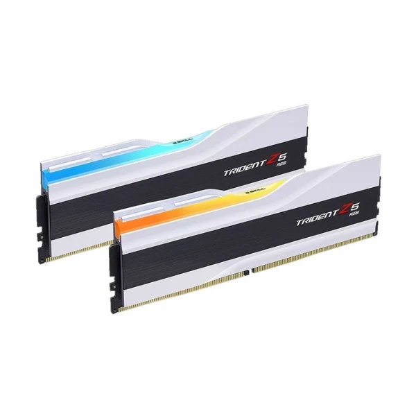 G,Skill Trident Z5 RGB Series 64GB (2 x 32GB) DDR5-6400 PC5-51200 CL32 Dual Channel Desktop Memory Kit F5-6400J3239G32GX2-TZ5RW - White