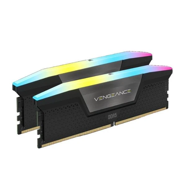 Memoria RAM Corsair VENGEANCE RGB 32GB (2x16GB) DDR5 6400MHz PC5-51200 CL32 Dual Channel – Para PC