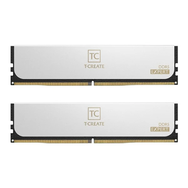 Memoria RAM TeamGroup T-Create EXPERT 32GB (2x16GB) DDR5 6400MHz PC5-51200 CL32 Dual Channel – Para PC (White)