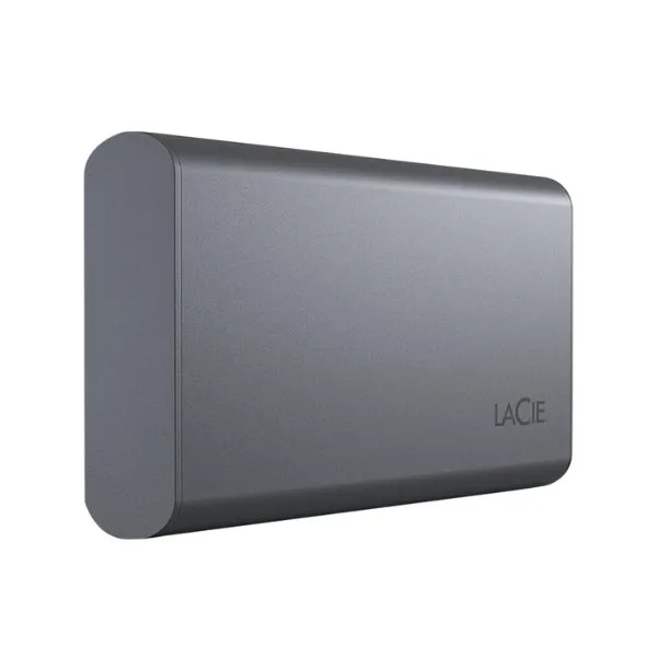 Disco Duro SSD Externo Seagate LaCie Mobile 2TB USB 3.2 Gen 2 Type-C Gris