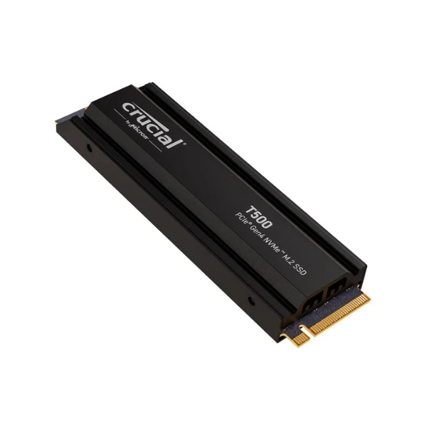 Disco Duro SSD Crucial T500 2TB TLC NAND PCIe Gen 4 x4 NVMe M.2 con Heatsink
