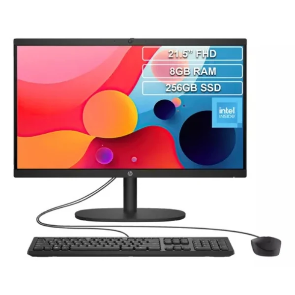 All in One HP 22-dg0011la 21.45" Full HD Intel N100 Memoria 8GB Disco 256GB SSD - A82XVLA#ABM