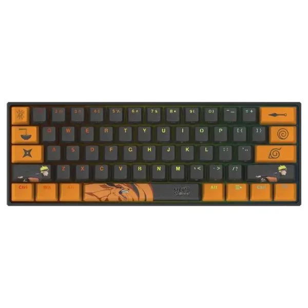 Teclado Naruto Checkpoint KX-400 Leaf Ninja USB, Mecánico, RGB