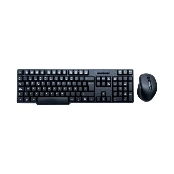 Combo Teclado Mouse Jemip KM889 Wireless, ESP, Negro