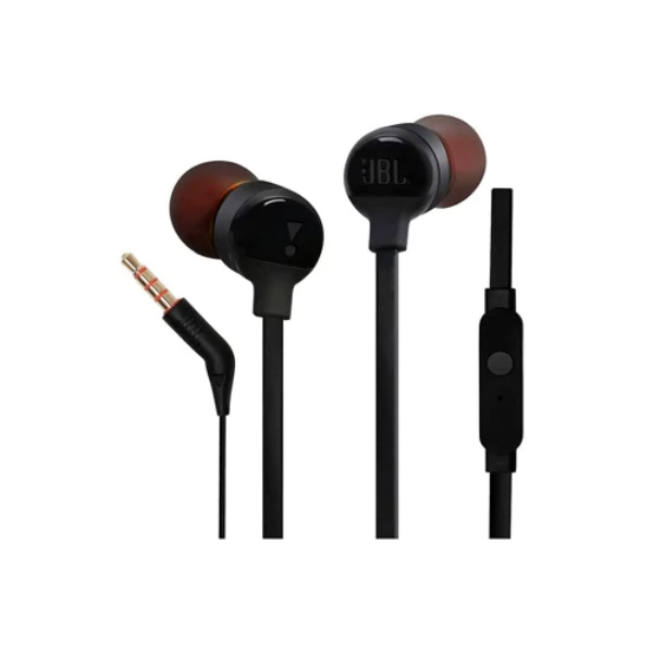 Audífonos JBL Tune 110 In-Ear Cableados con Conector 3.5mm - Negro