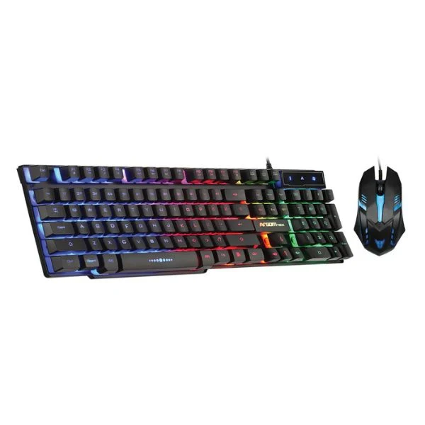 Combo Teclado y Mouse Argom Combat KB51 - Gaming - USB - Iluminación RGB - Negro