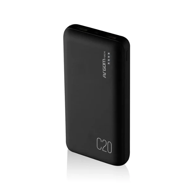 Power Bank Argom C20 20000mAh 2 USB - Negro ARG-PB-1145BK