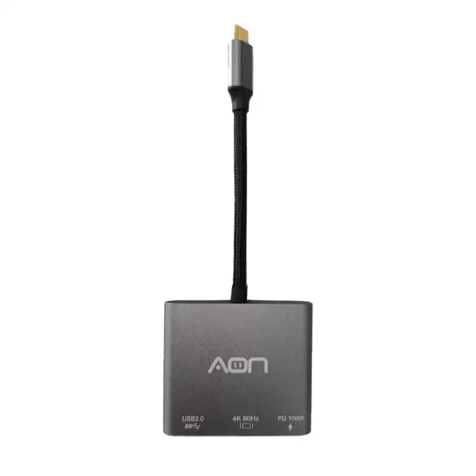 Adaptador AON USB-C a USB-C - USB - HDMI AO-AD-1017