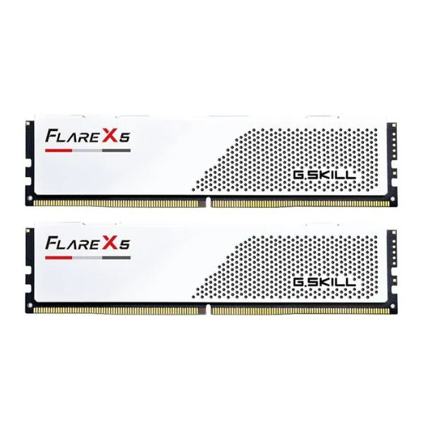 Memoria RAM G.SKILL Flare X5 Series 32GB (2x16GB) DDR5 6000MHz PC5-48000 CL28 Dual Channel – Para PC (White)
