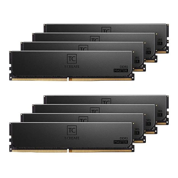 Memoria RAM TeamGroup T-Create Master Overclocking 64GB (4x16GB) DDR5 6400MHz PC5-51200 CL32 Quad Channel ECC Registered – Para Servidor