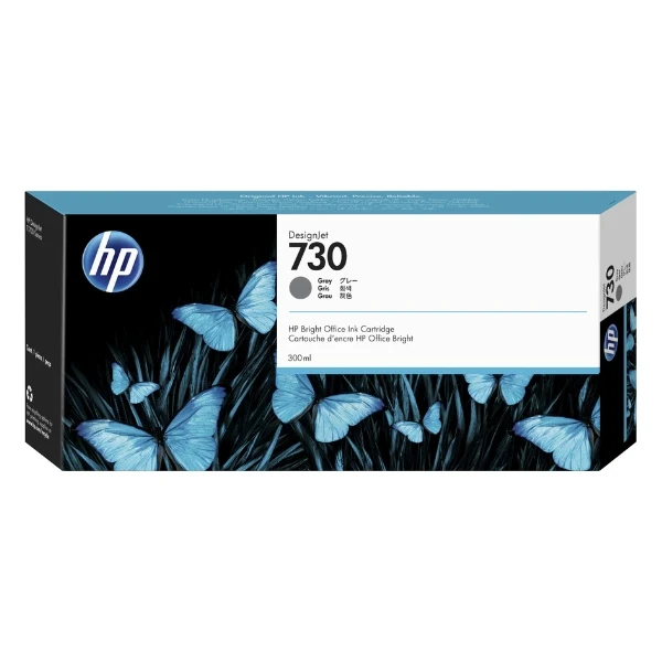 Cartucho de Tinta HP 730 - Gris - 300 ml - DesignJet