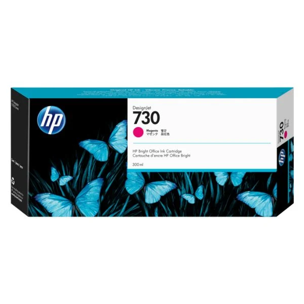 Cartucho de Tinta HP 730 P2V69A - Magenta - 300 ml - DesignJet