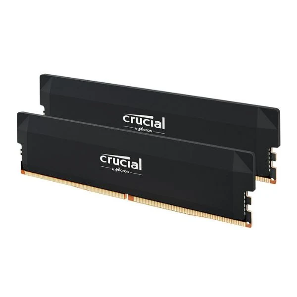 Memoria RAM Crucial Pro 64GB (2x32GB) DDR5 6000MHz UDIMM – Para PC – Negro