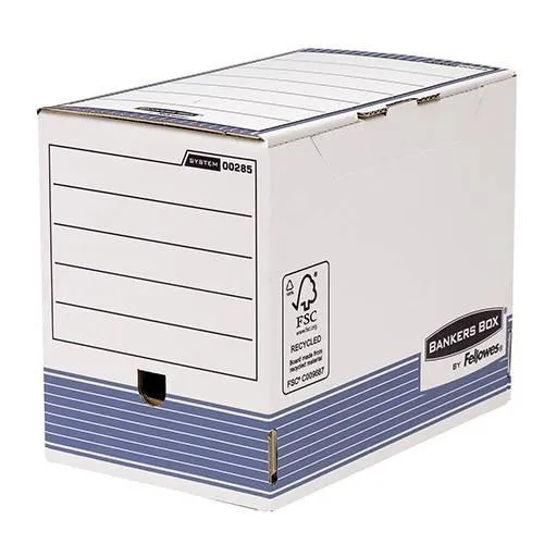 FELLOWES CAJA DE ARCHIVO DEFINITIVO 200MM A4 SYSTEM AZUL
