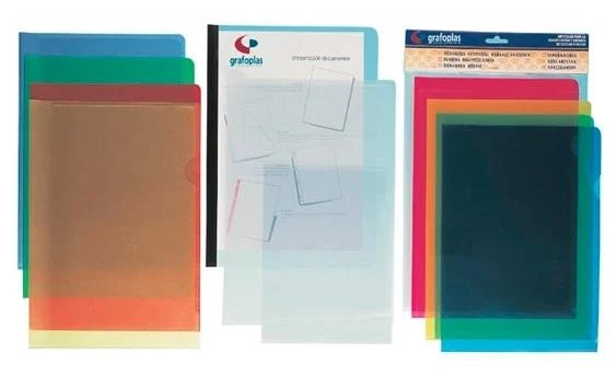 GRAFOPLAS DOSSIER UÑERO A4 POLIPROPILENO AZUL BOLSA -10U-