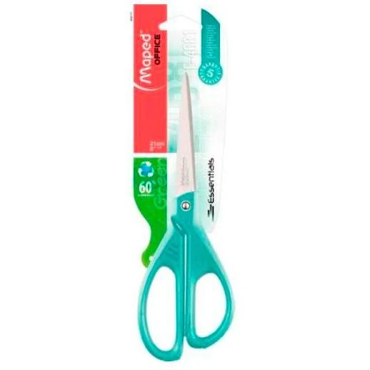 MAPED TIJERAS ESSENTIALS E4681 AMBIDIESTROS 21CM ASIMÉTRICA AZUL