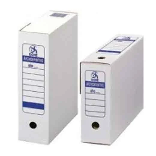 DOHE CAJA ARCHIVO DEFINITIVO FOLIO MONTAJE RÁPIDO CARTÓN BLANCO PACK 50 UD