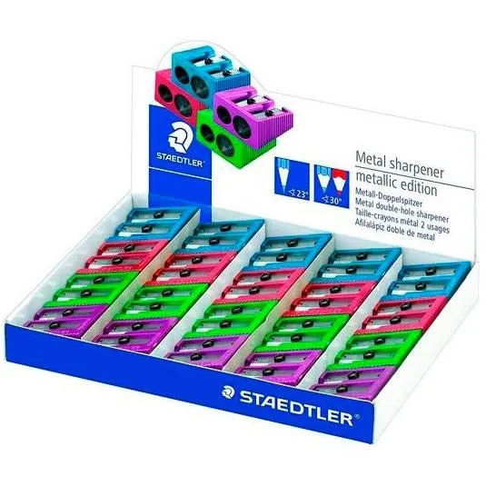 STAEDTLER AFILALÁPICES METÁLICO DOBLE C/SURTIDOS