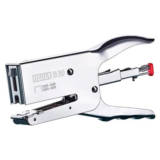 NOVUS GRAPADORA DE TENAZA B 39 ERGONÓMICA METAL CROMADO PLATA