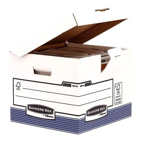 FELLOWES CONTENEDOR DE ARCHIVO CON TAPA FIJA AZUL/BLANCO