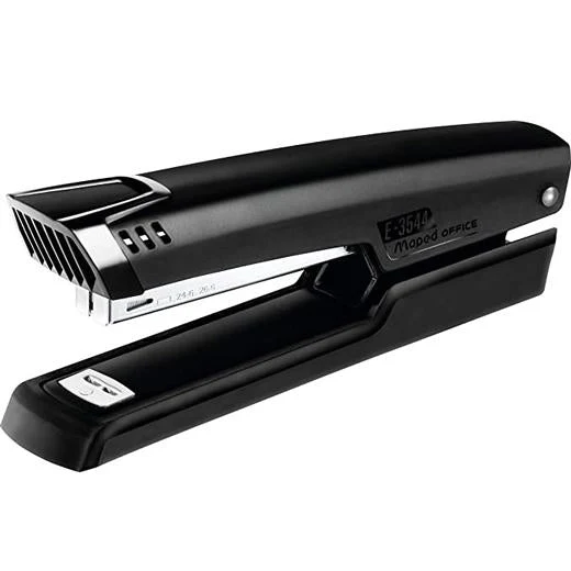MAPED GRAPADORA SOBREMESA FULL STRIP ESSENTIAL METAL GRAPAS 24/6 26/6 NEGRO