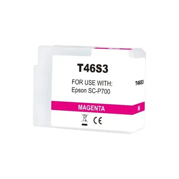 Cartucho compatible Epson T46S3 Magenta Vivido