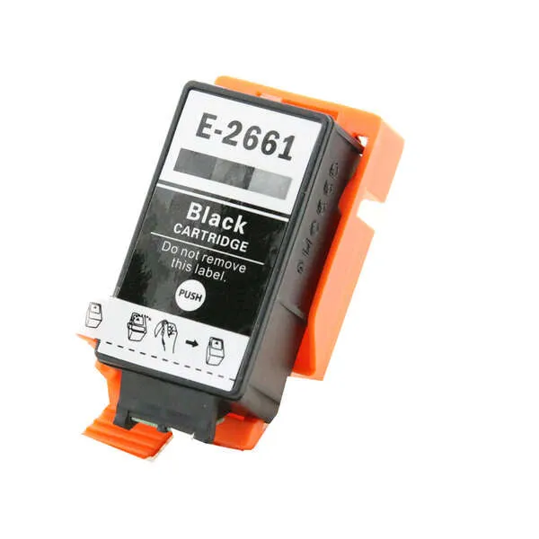 Cartucho Epson T266 compatible en color negro para impresoras Epson