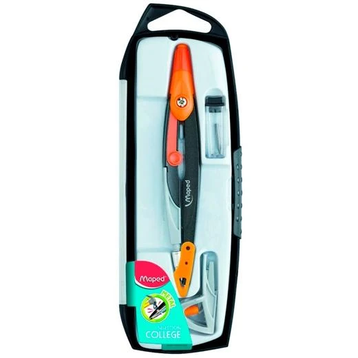 MAPED COMPÁS METAL OPEN ESTUCHE 3 PIEZAS