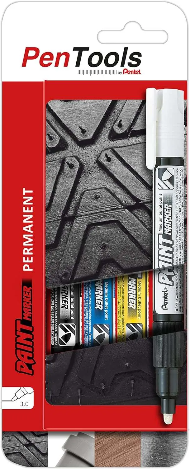 Pentel PenTools Rotuladores Permanentes Paint Marker - Punta Conica 4.6mm - Trazo 3mm - Im