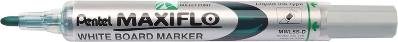 Pentel Maxiflo Rotulador para Pizarra Blanca - Punta de Bala - Ancho de Linea 2mm - Regulacion del F
