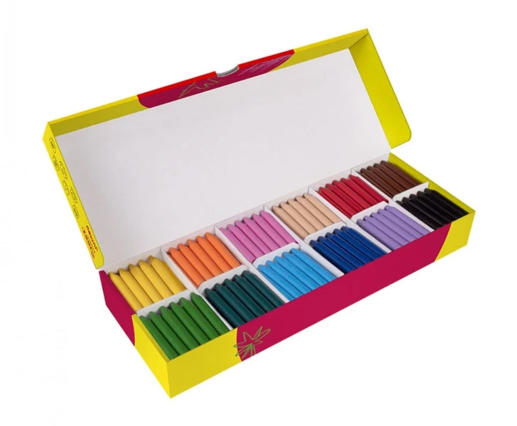 Jovi Jumbo Caja de 300 Ceras - Deslizan Bien - Faciles de Afilar - Desarrollan Motricidad Fina - No