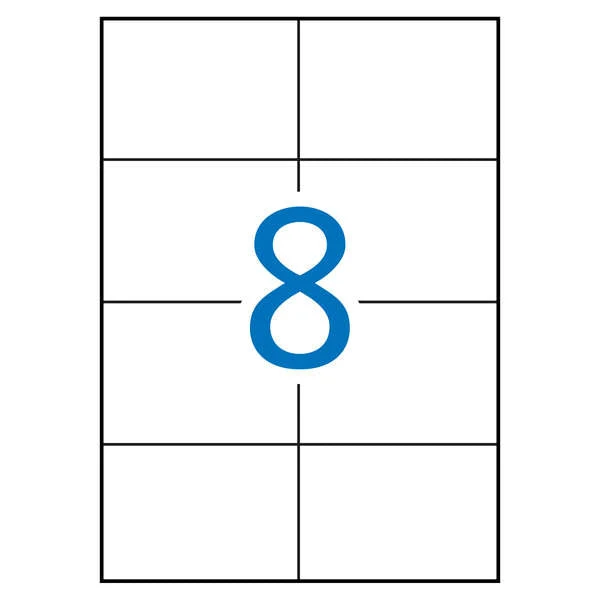 Apli Etiquetas Blancas Extrafuertes 105.0 x 74.0mm 100 Hojas