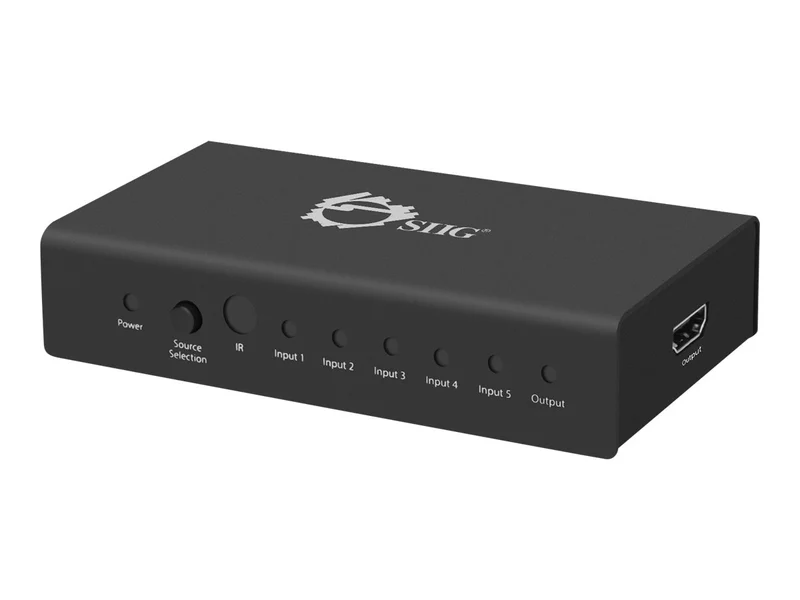 Conmutador AV SIIG 5x1 HDMI Switch 4K