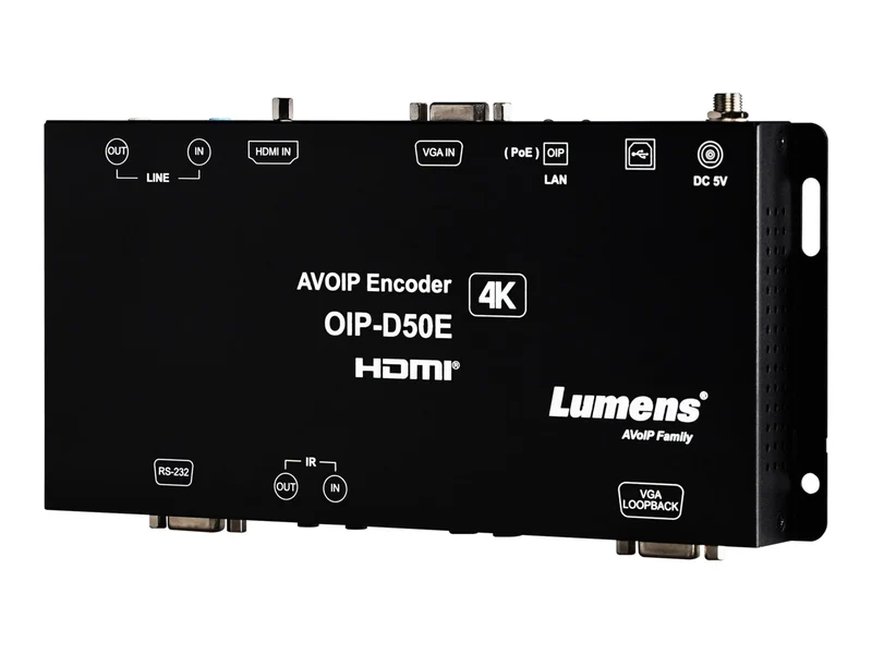 Conmutador AV Lumens OIP-D50E audio/video over IP encoder