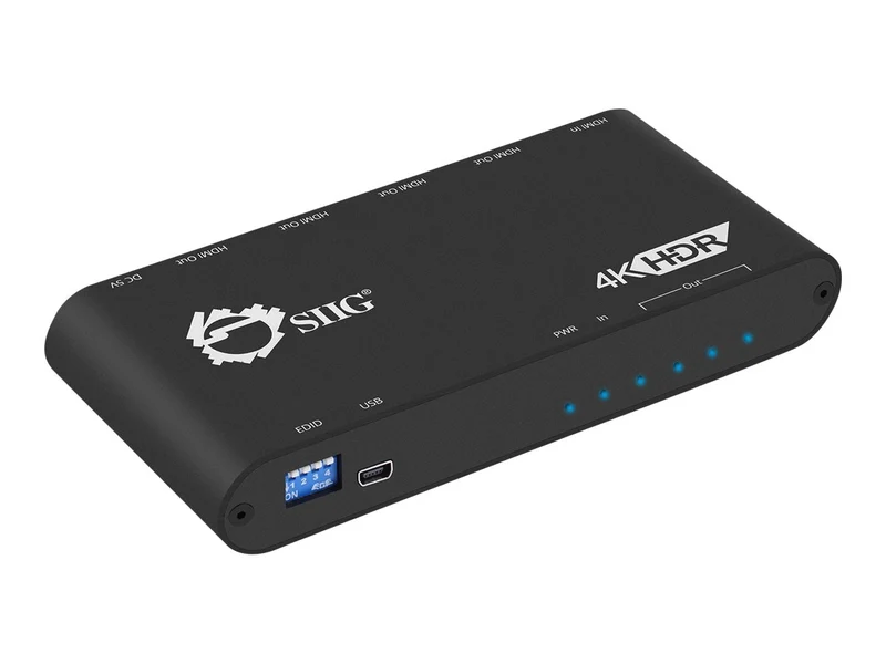 Conmutador AV SIIG 1x4 HDMI Splitter / Distribution Amplifier