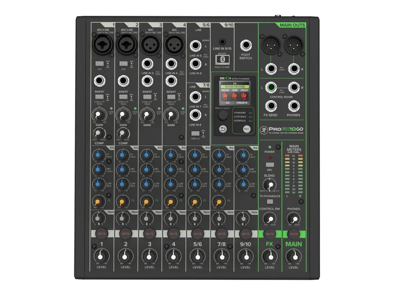 Micrófono Mackie ProFXv3 Series ProFX10 GO analog mixer