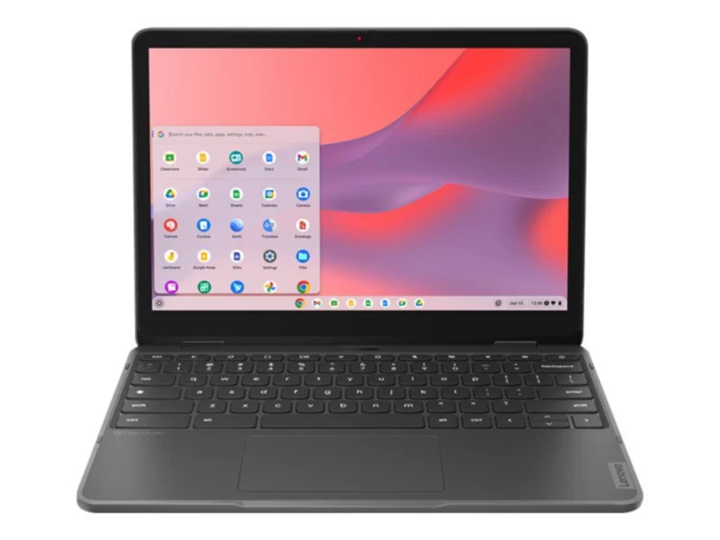 Laptop Lenovo 500e Yoga Chromebook Gen-4 82W4, Intel N-Series N100 4 Núcleos, 4GB DDR5, 32 GB, 82W4000AUS