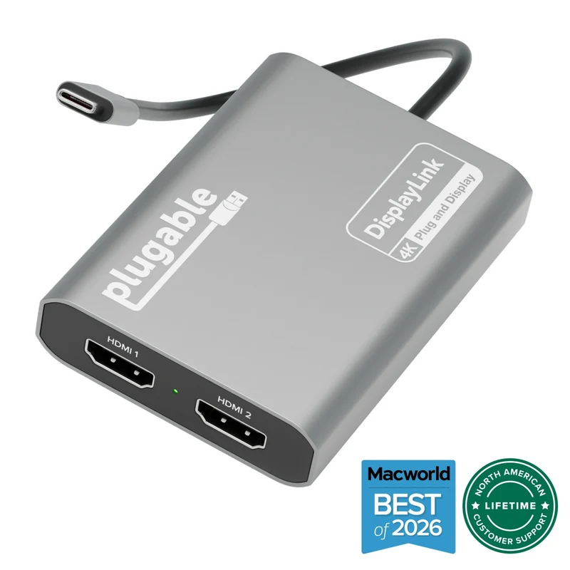 Pantalla Comercial Plugable USB C to HDMI Adapter 4K