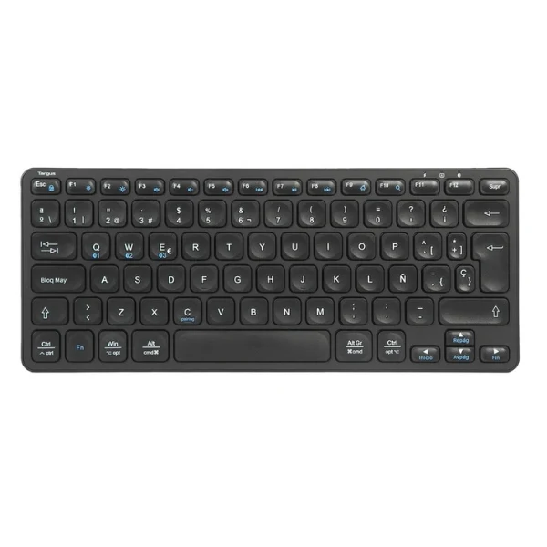 Teclado Targus AK867ES Multidispositivo Bluetooth 5.1 - Español - Soporte para Tablet y Celular - Negro