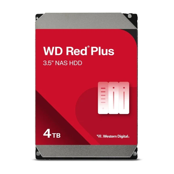 Disco Duro Western Digital WD Red Plus NAS 4TB 3.5" SATA 6Gb/s 5400RPM CMR 128MB - WD40EFZX
