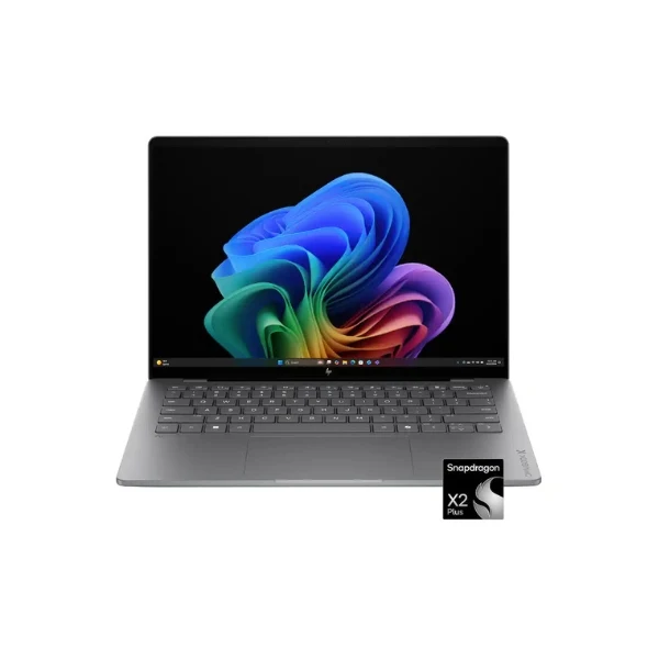 Laptop HP OmniBook X Copilot+ PC Touchscreen Snapdragon X2 Plus X2P-42-100 (4.04GHz) 16 GB RAM 512 GB SSD 14" Qualcomm Adreno Win 11 Home - Meteor Silver