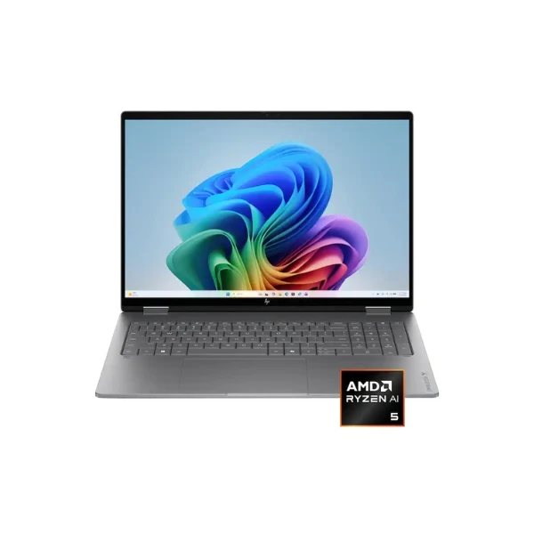 Laptop HP OmniBook X Flip Copilot+ PC 2 en 1 AMD Ryzen AI 5 430 (4.5GHz) 16 GB RAM 512 GB SSD 16" AMD Radeon 840M Win 11 Home - Meteor Silver