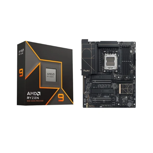 Kit para PC: Procesador AMD Ryzen 9 9950X 16 Núcleos 4.3GHz 64MB Cache + Tarjeta Madre ASUS B850 Creator ProArt WiFi Socket AM5 DDR5 ATX