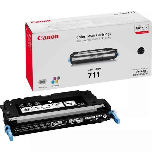Canon 711 Negro Tóner Original - 1660B002