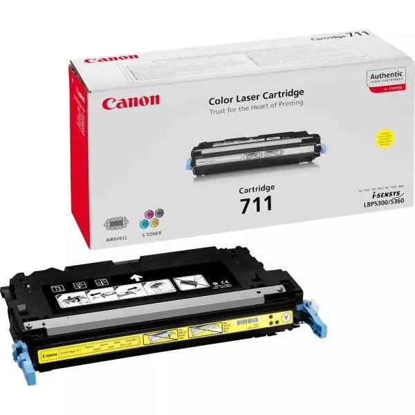Canon 711 Amarillo Tóner Original - 1657B002