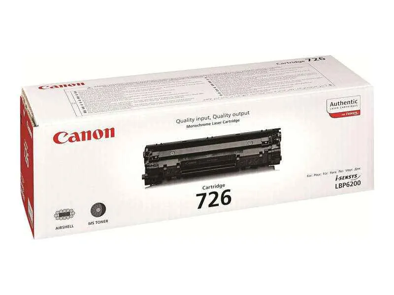Canon 726 Negro Tóner Original - 3483B002