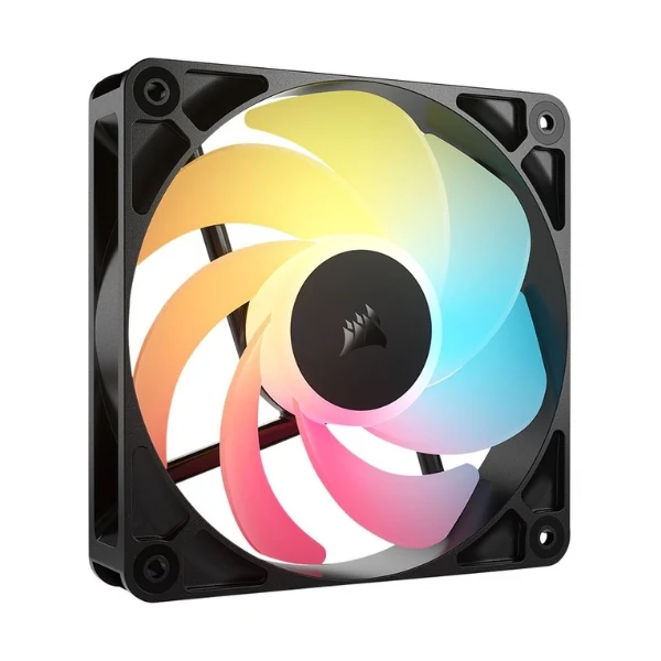Fan Cooler Corsair RS120-R ARGB Magnetic Dome Bearing 120mm - Negro - RGB - 3 Pack