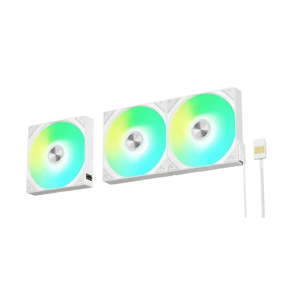 Fan Cooler TRYX ROTA SL ARGB120 Fluid Dynamic Bearing 120mm - Blanco - RGB - 3 Pack