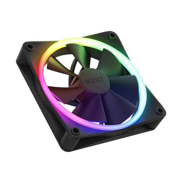 Fan Cooler NZXT F120 RGB Fluid Dynamic Bearing 120mm - Negro - RGB - 3 Pack